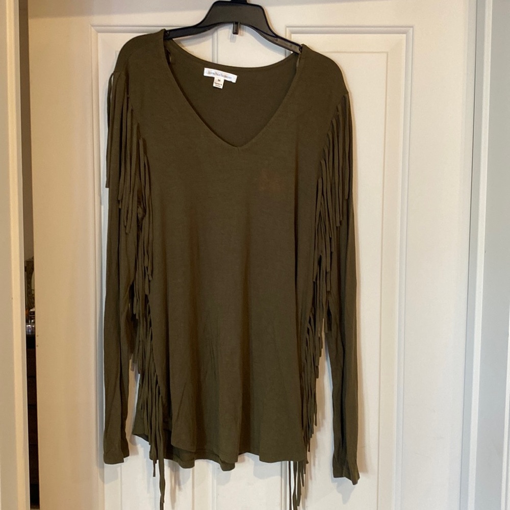 Cute fringe long sleeve shirt